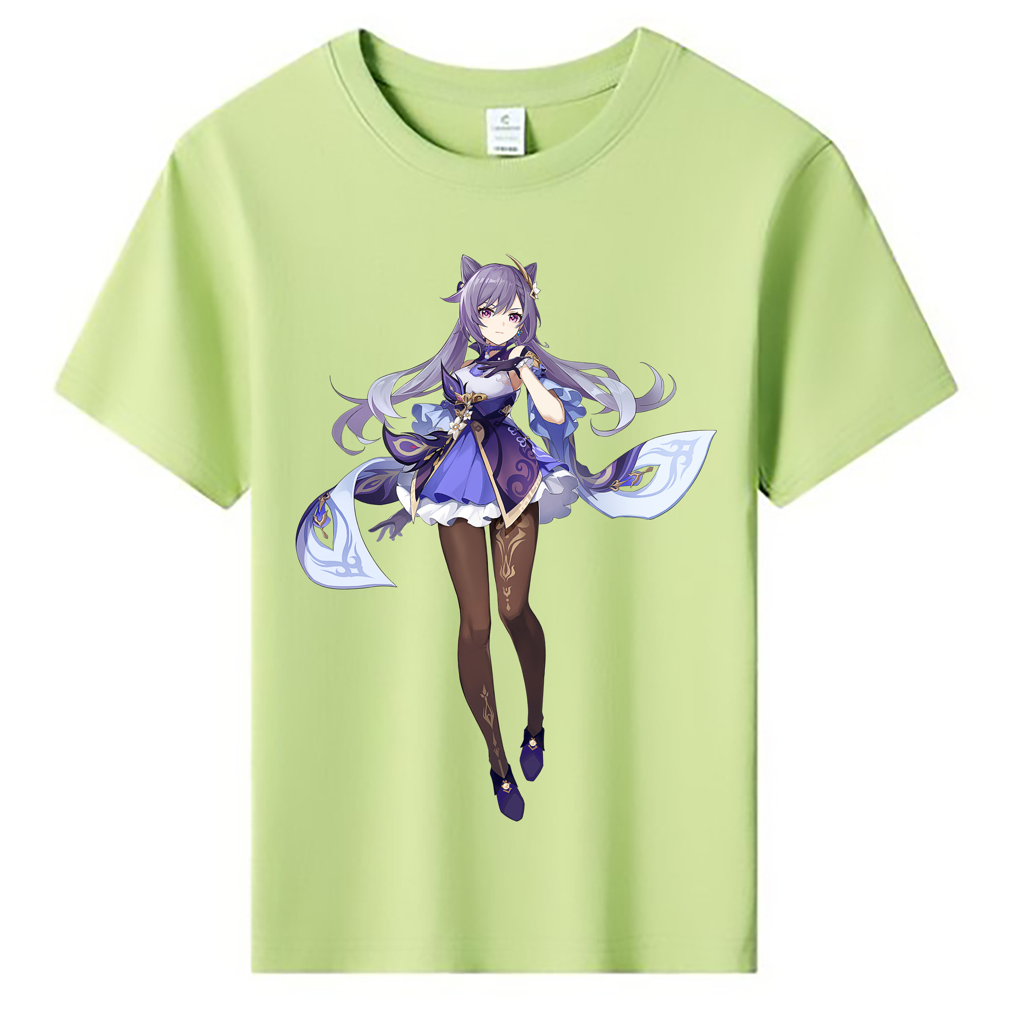 げんし神 刻晴 こくせい genshin Kokusei 綿100％キッズTシャツ（フロントプリント）